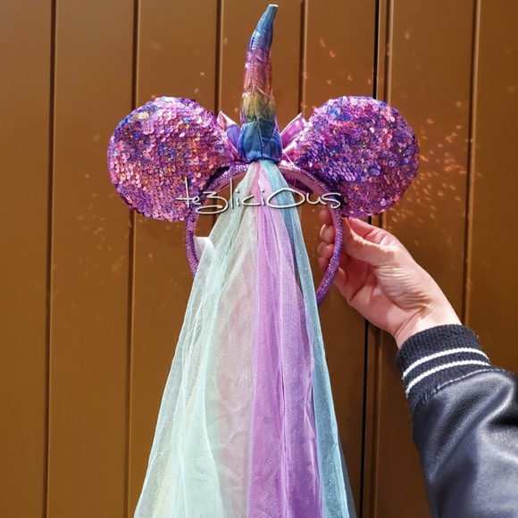 DISNEY PARKS MAGICAL UNICORN IRESIDCENT EARS - Picture 7 of 7